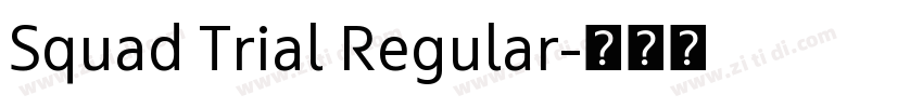Squad Trial Regular字体转换